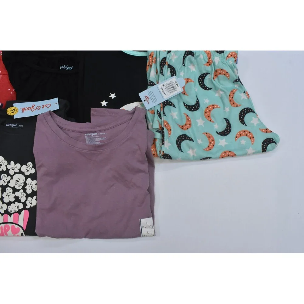 Cat & Jack Buk Lot Of 12 Girls Size 10/12 Mixed Season Tops Bottoms Dresses